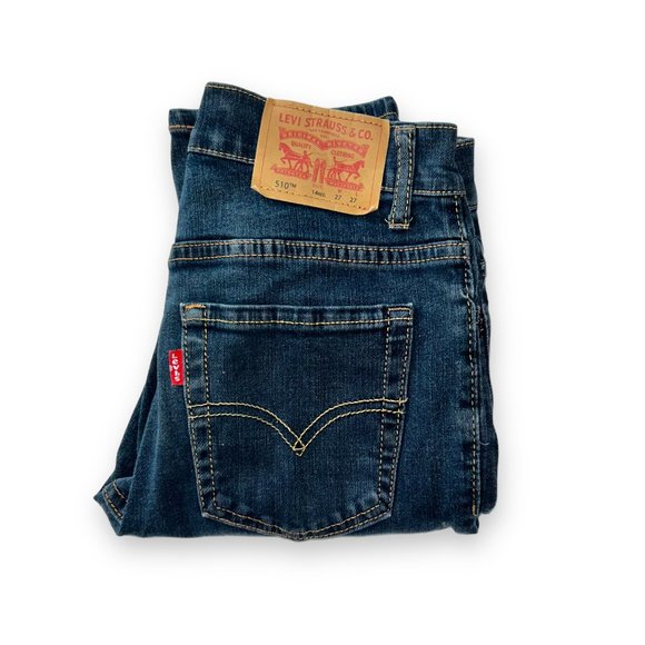 Boy's Levi's Jeans 510 Skinny 14 Reg Blue Denim - Picture 4 of 13